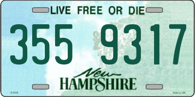 NH license plate 3559317