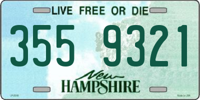 NH license plate 3559321