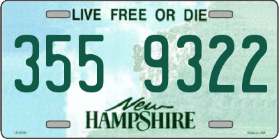 NH license plate 3559322