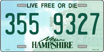 NH license plate 3559327