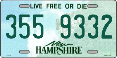 NH license plate 3559332