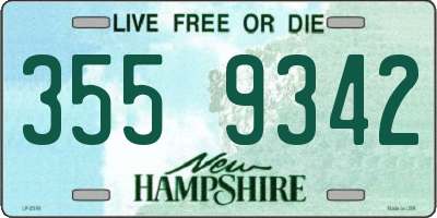 NH license plate 3559342