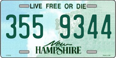 NH license plate 3559344