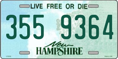 NH license plate 3559364