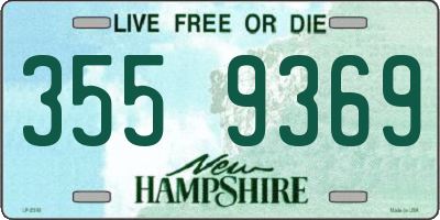NH license plate 3559369