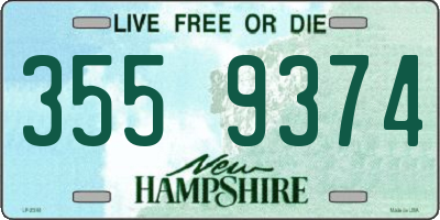 NH license plate 3559374