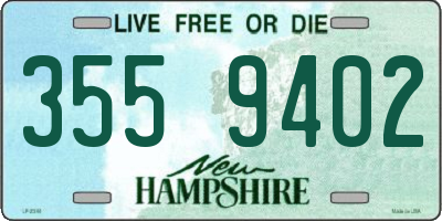 NH license plate 3559402