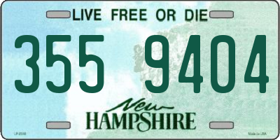 NH license plate 3559404
