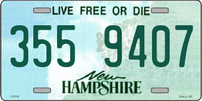 NH license plate 3559407
