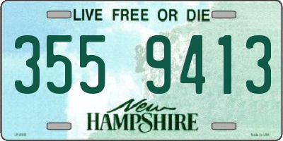 NH license plate 3559413