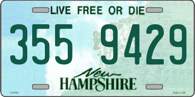 NH license plate 3559429
