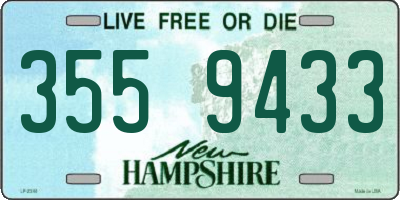 NH license plate 3559433