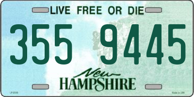 NH license plate 3559445