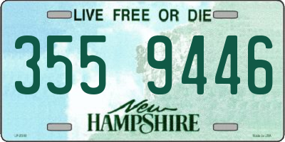 NH license plate 3559446