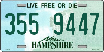 NH license plate 3559447