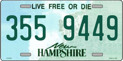 NH license plate 3559449