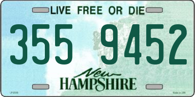 NH license plate 3559452