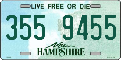 NH license plate 3559455