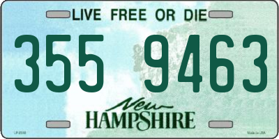 NH license plate 3559463