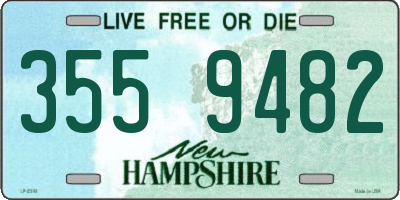 NH license plate 3559482