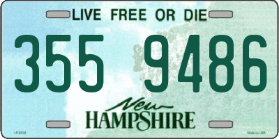 NH license plate 3559486