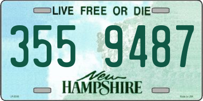 NH license plate 3559487