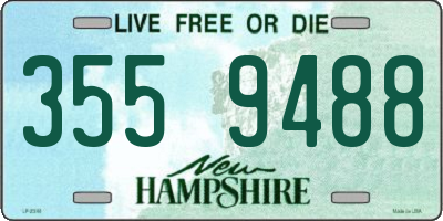 NH license plate 3559488