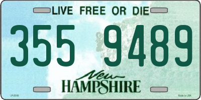 NH license plate 3559489