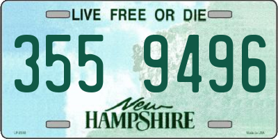 NH license plate 3559496