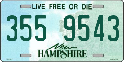 NH license plate 3559543