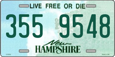 NH license plate 3559548