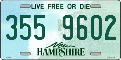NH license plate 3559602