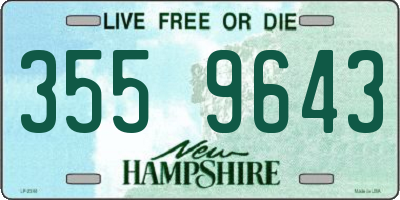 NH license plate 3559643