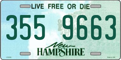 NH license plate 3559663