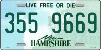 NH license plate 3559669