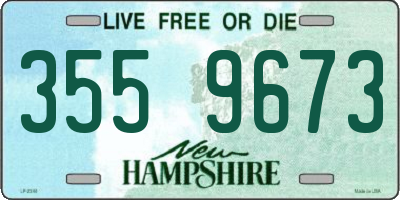 NH license plate 3559673