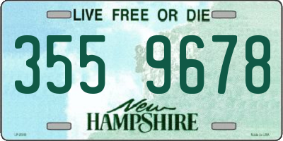 NH license plate 3559678