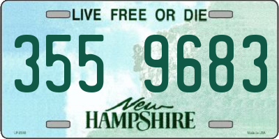 NH license plate 3559683