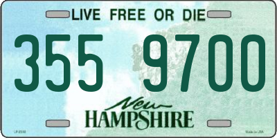NH license plate 3559700