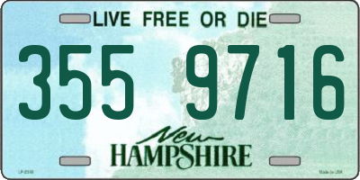 NH license plate 3559716