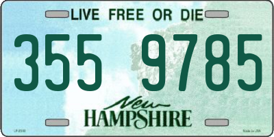 NH license plate 3559785