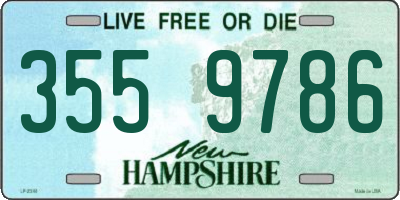 NH license plate 3559786