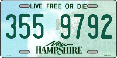 NH license plate 3559792