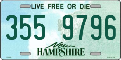 NH license plate 3559796