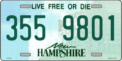 NH license plate 3559801