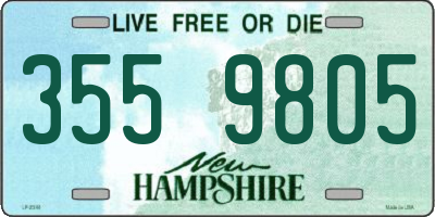 NH license plate 3559805