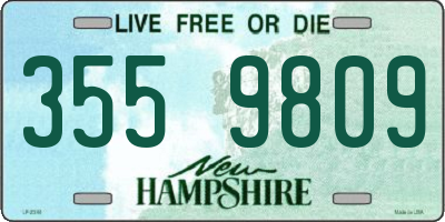NH license plate 3559809