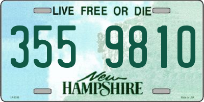 NH license plate 3559810