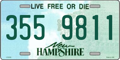 NH license plate 3559811