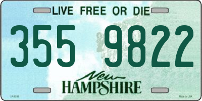 NH license plate 3559822